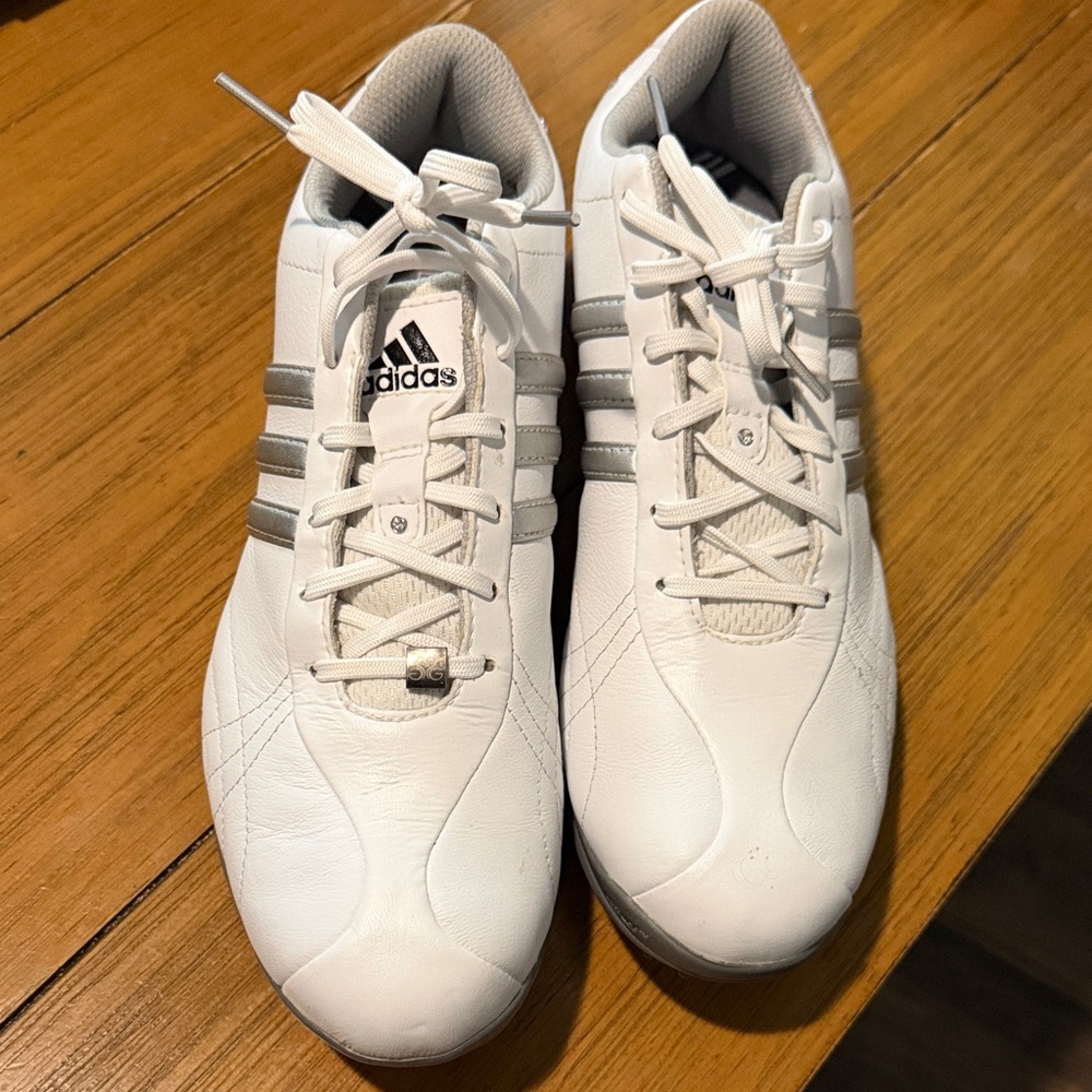 Adidas Woman White Athletic Golf Shoes